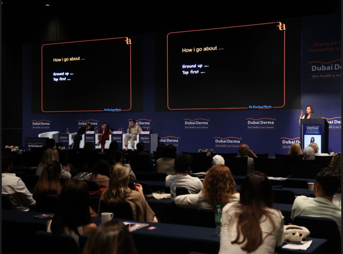 Represented India at the 24th Dubai World Dermatology &amp; Laser Conference— <a href="/DubaiDerma/">dubaiderma</a>. 
Spoke at the #ISDS session on combining treatment modalities for optimal, long-term patient results. 
A proud moment to share space with global leaders in skin science.

 #DermatologyUpdates