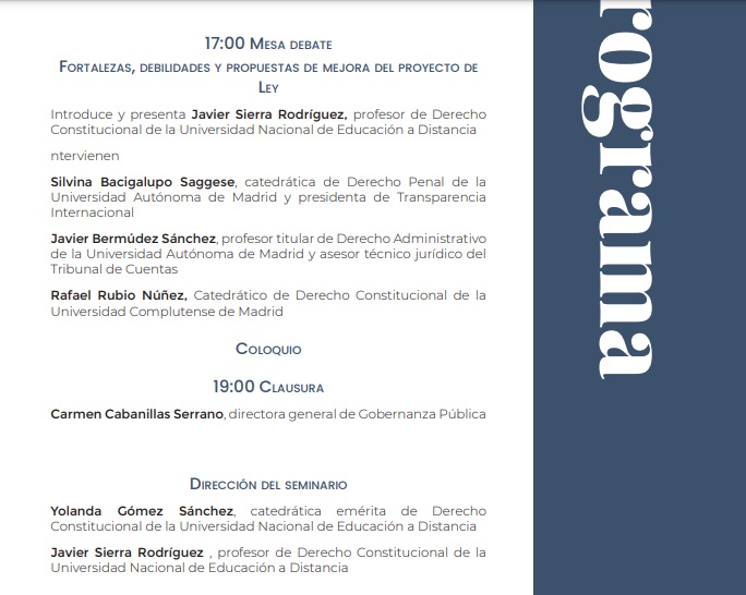 👉 Para agendar: el proyecto de Ley de Grupos de Interés a examen 

20 de mayo
Centro de Estudios Políticos y Constitucionales.

Inscripciones: cepc.gob.es/agenda/seminar…