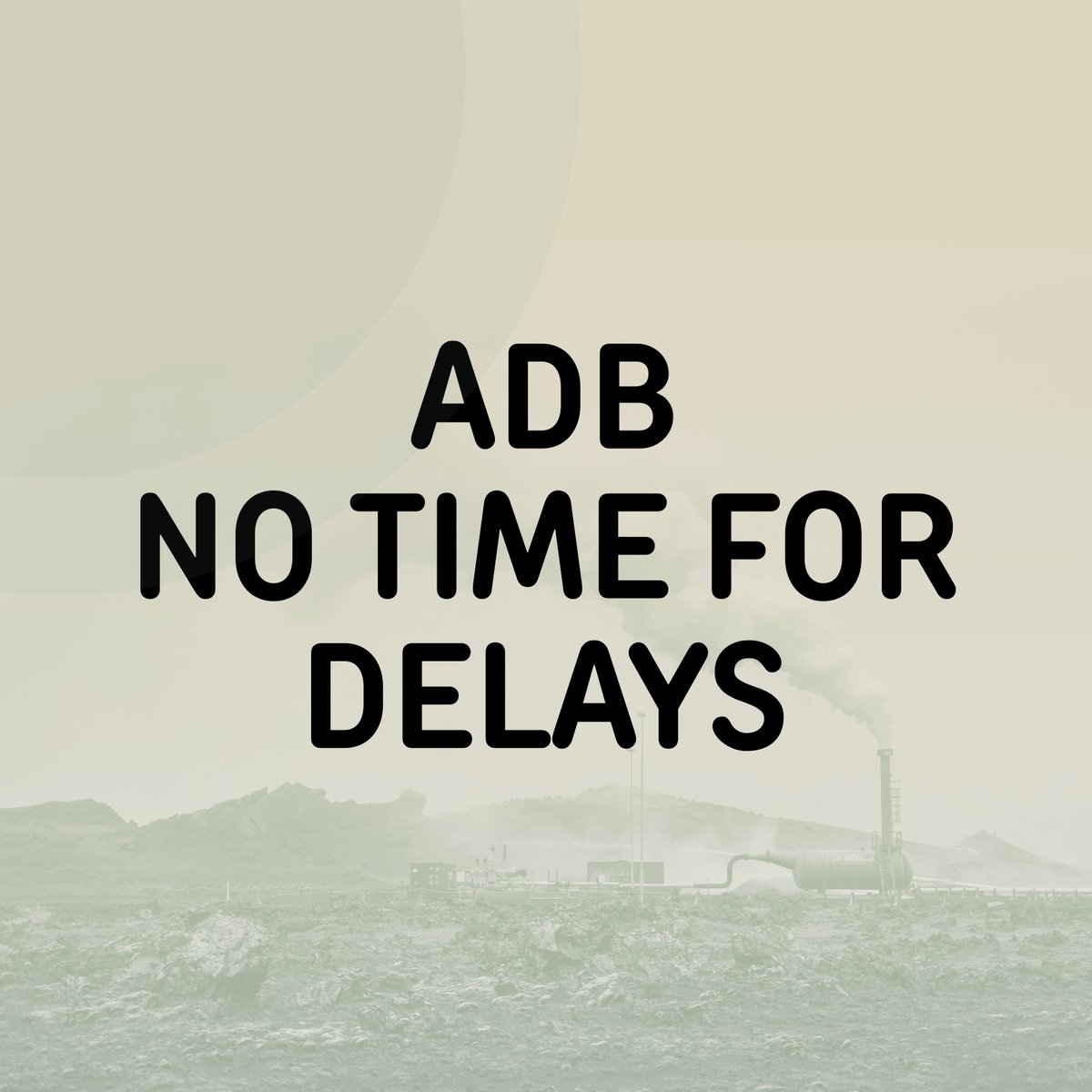 🚨 <a href="/ADB_HQ/">Asian Development Bank</a> claims to support a #JustEnergyTransition, but is it truly aligned with the 1.5°C goal?

Communities demand:
 🔍 Transparency
 ⚖️ Accountability
 🌱 Real solutions—NOT fossil gas or offsets!

It’s time for ADB to walk the talk. 

#ADBAnnualMeeting #ADBnews
