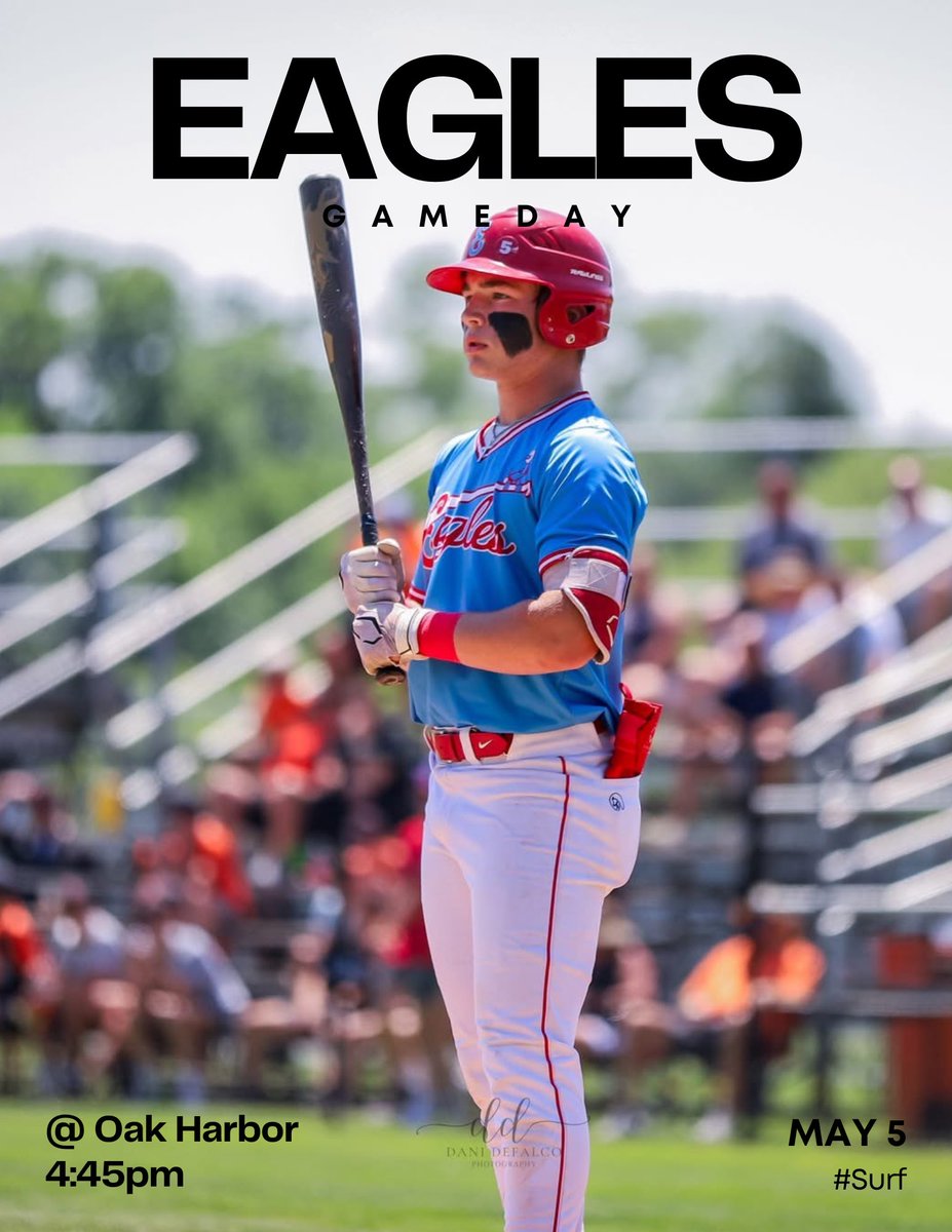 EHSHardball's tweet photo. 🚨⚾️GAMEDAY⚾️🚨

⚾️ Eastwood Varsity 
🆚 Oak Harbor 
📍Oak Harbor HS
⏰ 4:45pm

⚾️ Eastwood JV
🆚 Oak Harbor
📍Eastwood HS 
⏰ 4:45pm

#GoEagles🦅⚾️
#TeamTogether https://t.co/pjETylwWER