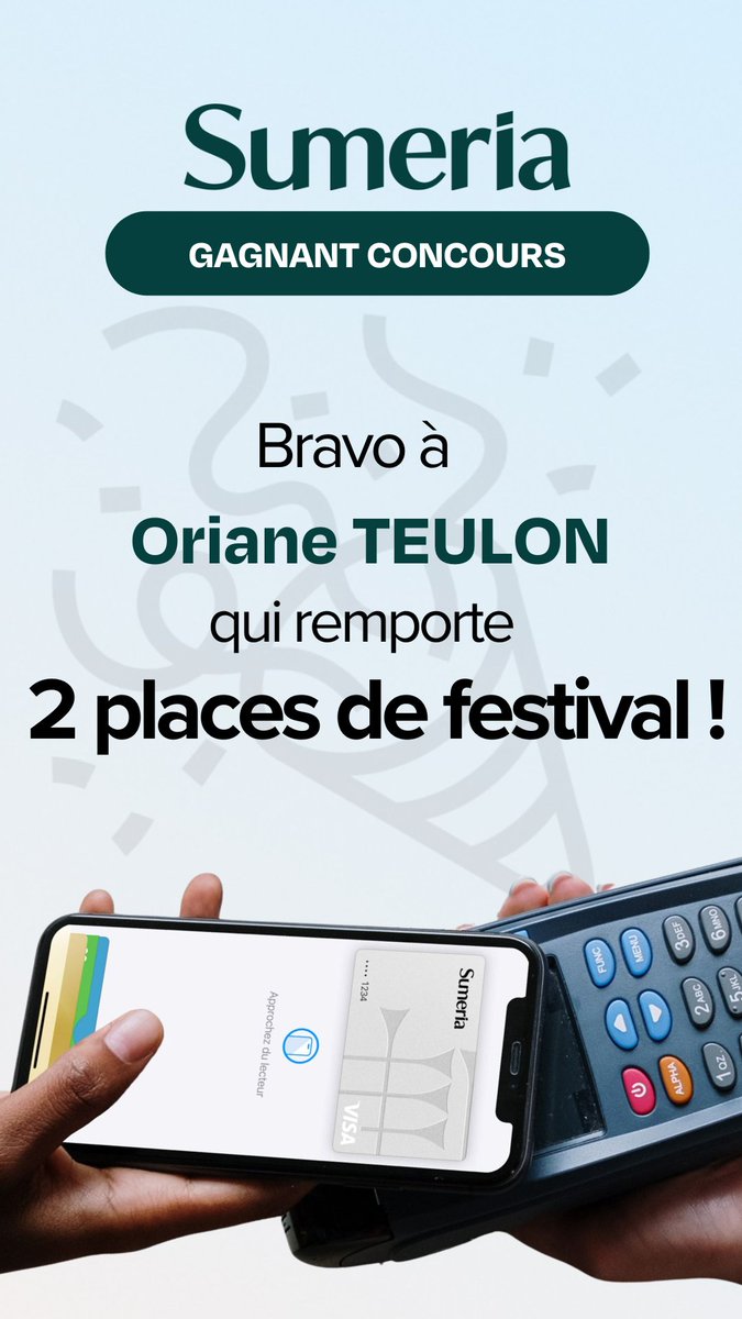 techupday's tweet image. 🎉Félicitations à Oriane Teulon, gagnante du concours Sumeria au Tech Up Day ! 

Elle remporte 2 places pour le festival de son choix 🎫🎶 

Merci à tous les participants !