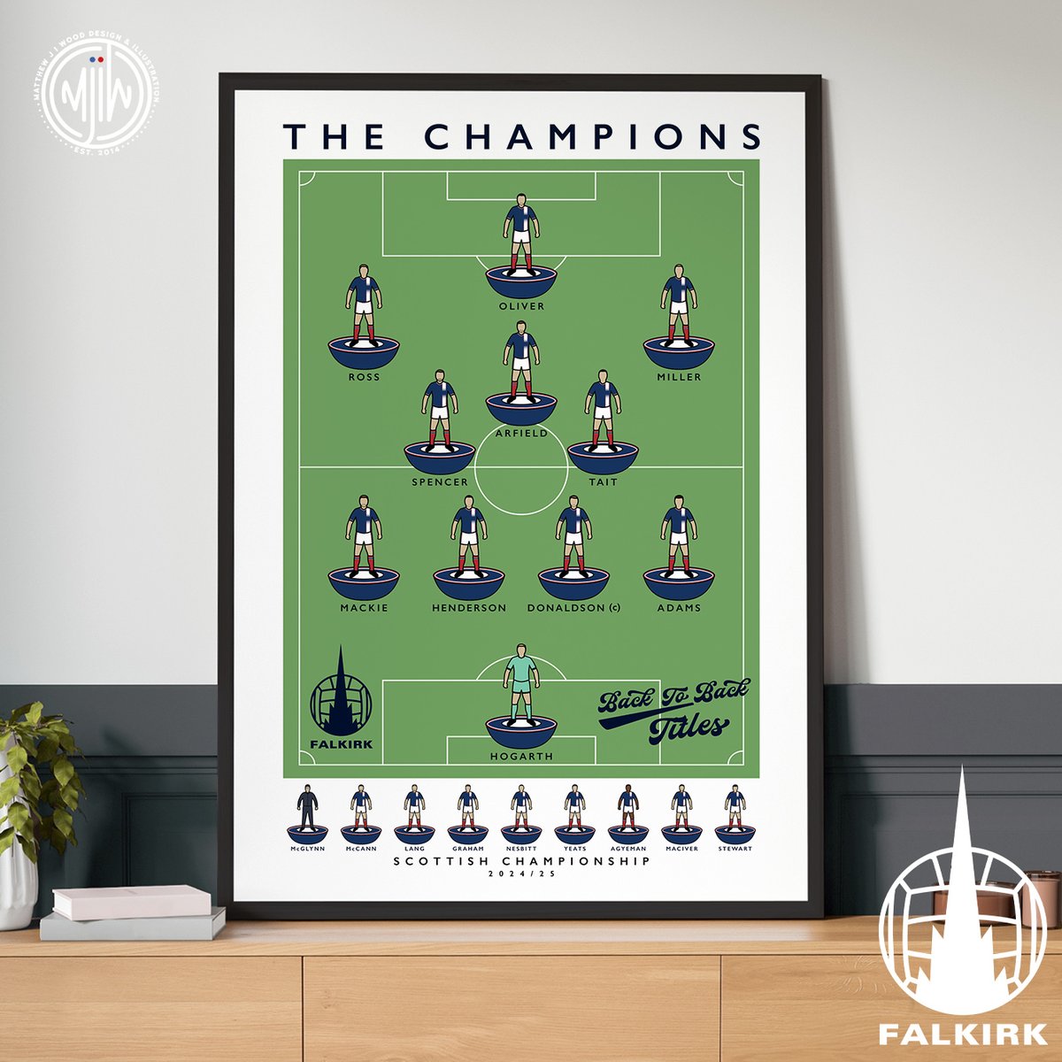 matthewjiwood's tweet image. Falkirk FC The Champions 24/25
Back to back titles for the Bairns, an incredible achievement
Visit: matthewjiwood.com/falkirk-fc/cha…
Prints available in A4, A3, A2 & A1 with optional framing
#Falkirk #FalkirkFC #Bairns @FalkirkFC @Falkirkdaft @nickyhogarth1 @liam_hendo @SeanMackie_…