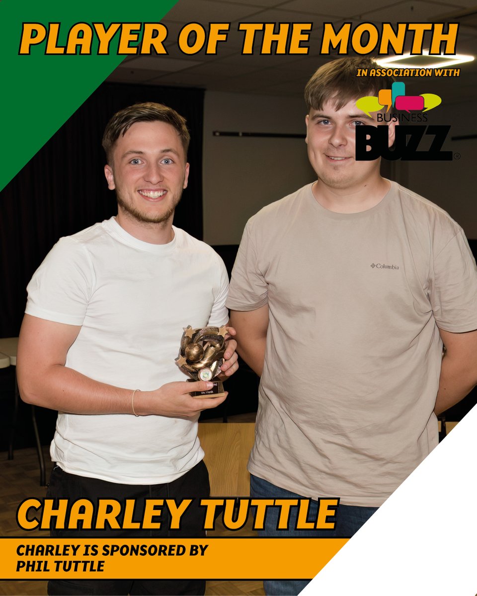 Aylesbury United FC (@aylesburyutdfc) on Twitter photo Congratulations to Charley Tuttle who was supporters’ choice as Player of the Month for April, in association with <a href="/BizBuzzBucks/">Business Buzz Bucks Networking</a> 👏 Congratulations to Charley Tuttle who was supporters’ choice as Player of the Month for April, in association with <a href="/BizBuzzBucks/">Business Buzz Bucks Networking</a> 👏