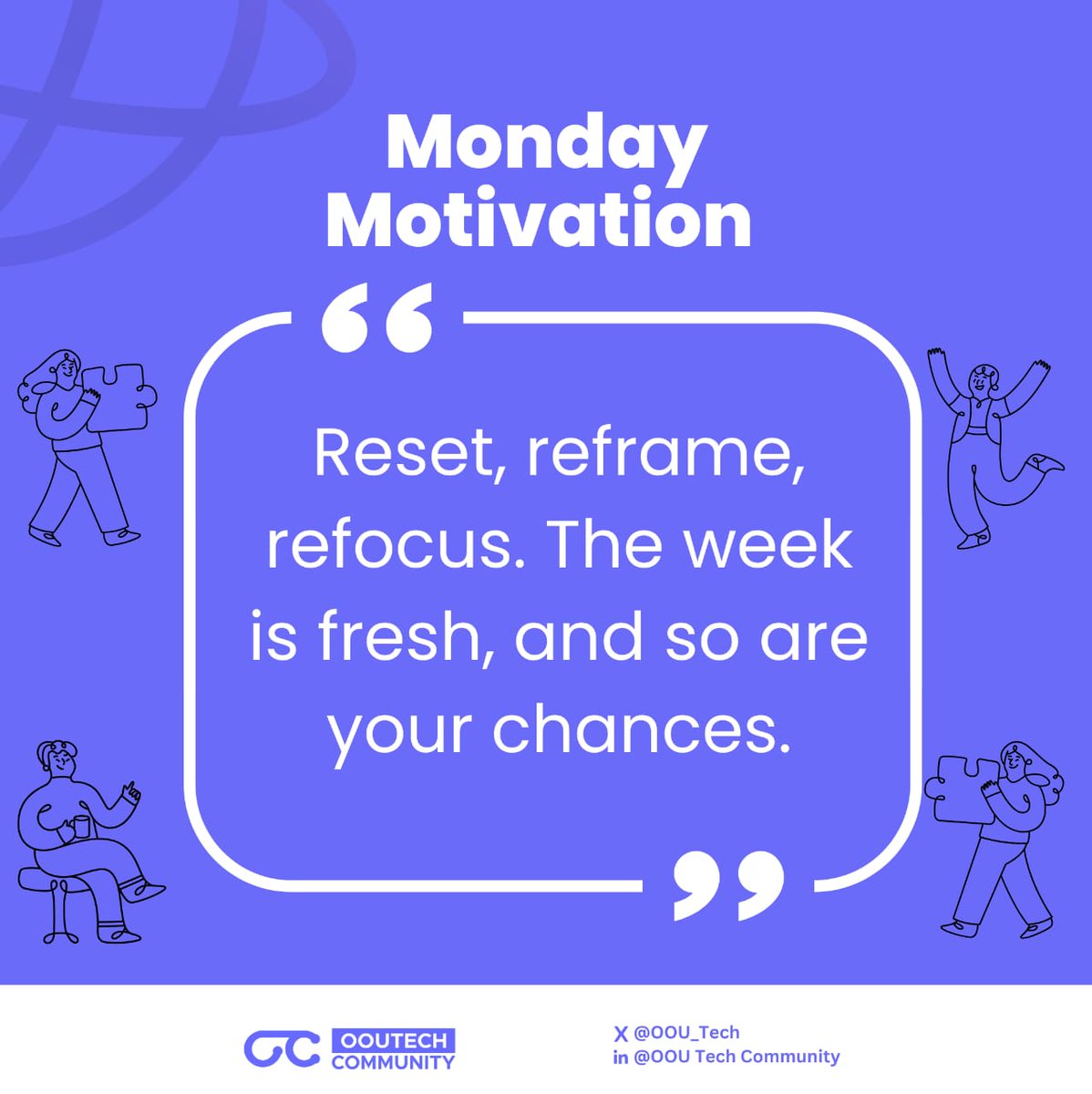 OOU_Tech's tweet image. Opportunities are waiting for you, grab them!
#MondayMotivation #OOUTECHCOMMUNITY #OOU