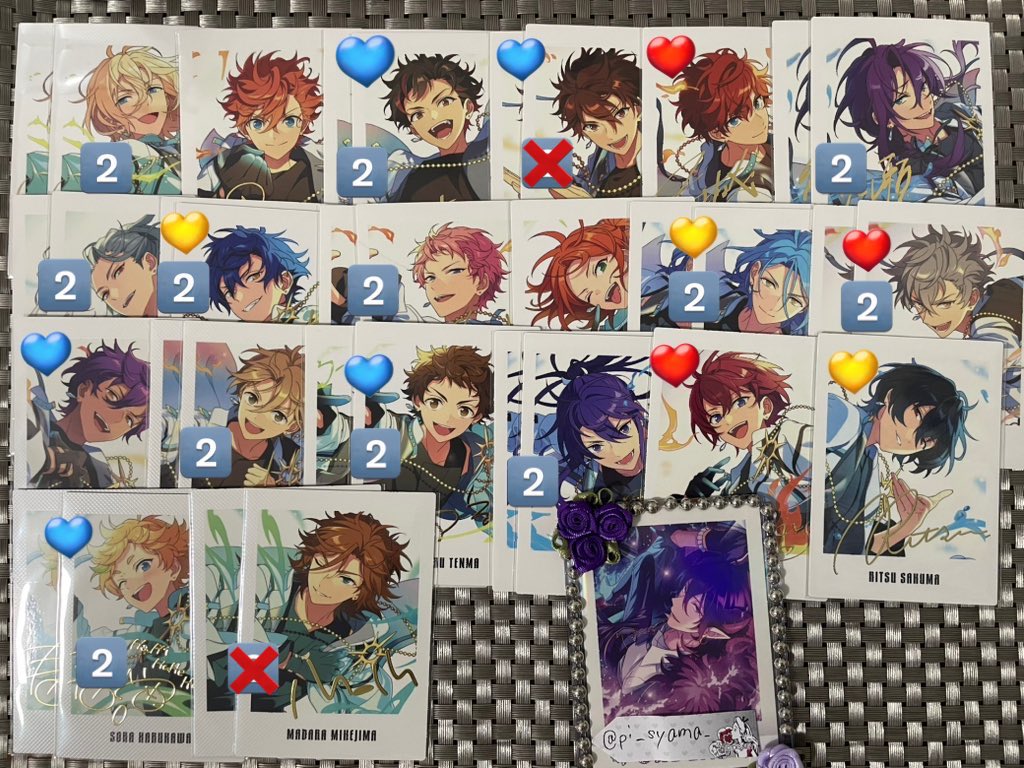 pi_syama_'s tweet photo. 【交換 譲渡】 あんスタ ぱしゃっつ 9周年 LIMIT BRAKE P.A.shats!!

譲:英智 スバル 鉄虎 千秋 一彩 マヨイ 凪砂 ジュン 宗 ゆうた HiMERU 晃牙 アドニス 友也 光 颯馬 司 凛月 宙 斑

求:零 薫＞茨 藍良＞譲渡(130円/枚+送料)

引用元にお声掛けください。 https://t.co/98rQrJTWLg