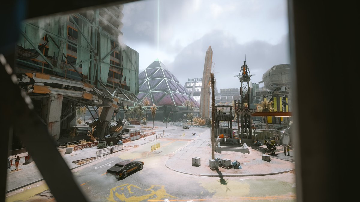 Pov you're driving around Night City