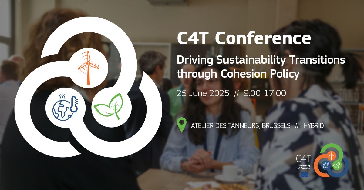 🌱Ready to shape the green transition in EU regions?
 
Join the 3rd Cohesion for Transitions Conference on 25 June 2025!

Connect with managing authorities &amp; experts driving sustainability with #CohesionPolicy #EUfunds

👉Register &amp; join the #C4Tconference
app.swapcard.com/event/3rd-edit…