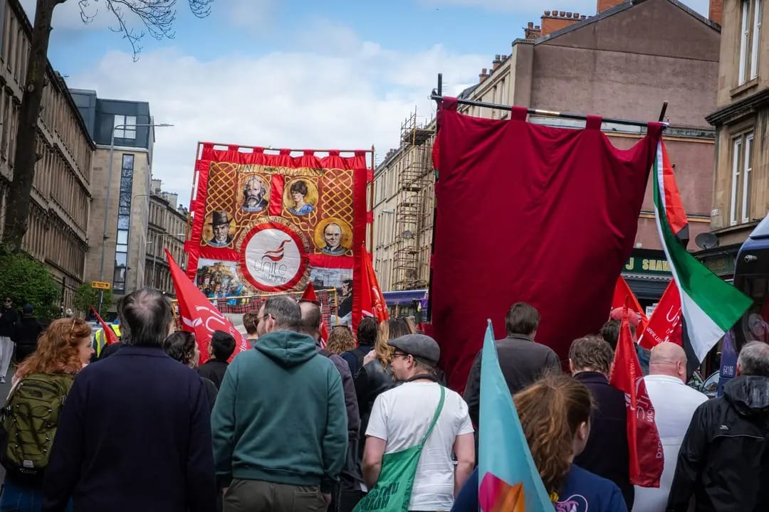Allan_McDougall's tweet image. Alice Bowman in our employment law team was proud to join @UniteScotland at the May Day March in Glasgow yesterday, alongside an excellent turn out of trade unionists and labour movement activists.

#IWD25 #IWD2025 #mayday #MayDay2025 #tradeunion