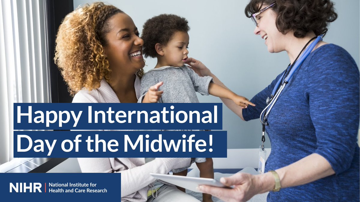 Today is #InternationalDayOfTheMidwife! Join us in celebrating the vital role that midwives play in leading, delivering and supporting research.

Find out more about how the NIHR can support nurses and midwives: nihr.ac.uk/health-and-car…

#NIHRNursingMidwifery