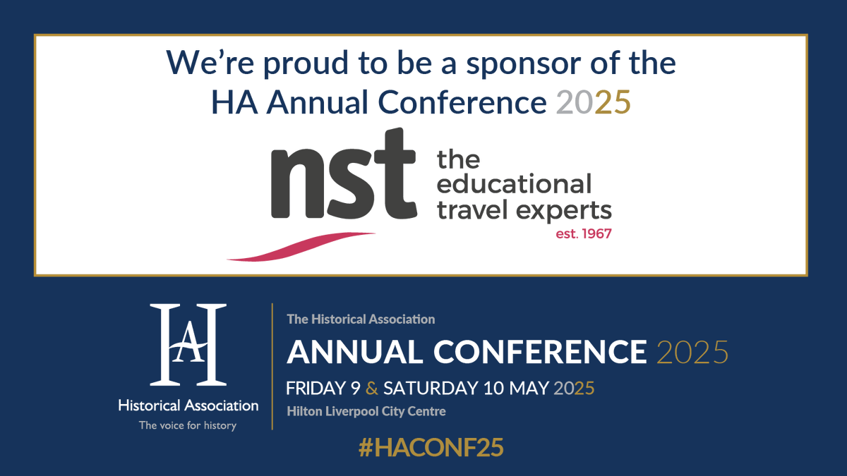 NSTSchoolTrips (@nstschooltrips) on Twitter photo Weāre proud to sponsor the <a href="/histassoc/">Historical Assoc</a> Annual Conference again this year! If youāre attending, stop by & say hi. Weāll be offering school trip advice & our Subject Expert, Alana, will be presenting a session on āTeaching a Great Warā.
haconference.com #HAConf25 Weāre proud to sponsor the <a href="/histassoc/">Historical Assoc</a> Annual Conference again this year! If youāre attending, stop by & say hi. Weāll be offering school trip advice & our Subject Expert, Alana, will be presenting a session on āTeaching a Great Warā.
haconference.com #HAConf25