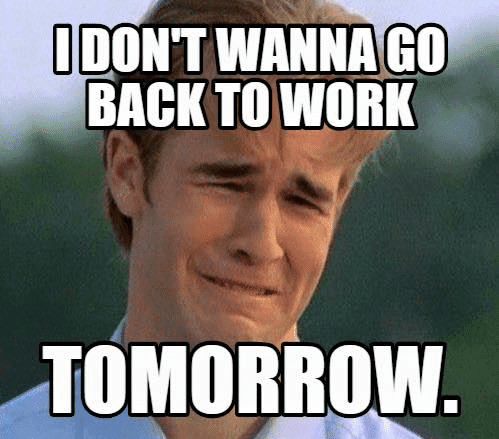 The holiday is over. We're back~🙂😢
#work #holiday #vacation #labor