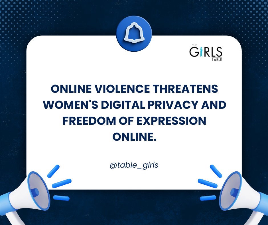 table_girls's tweet photo. Online violence threatens women's digital privacy and freedom of expression online.- TGT Report on Gendered Disinformation.
#HerVoice
#StopOnlineViolence
#EndGenderedDisinformation https://t.co/03UtHMq82l