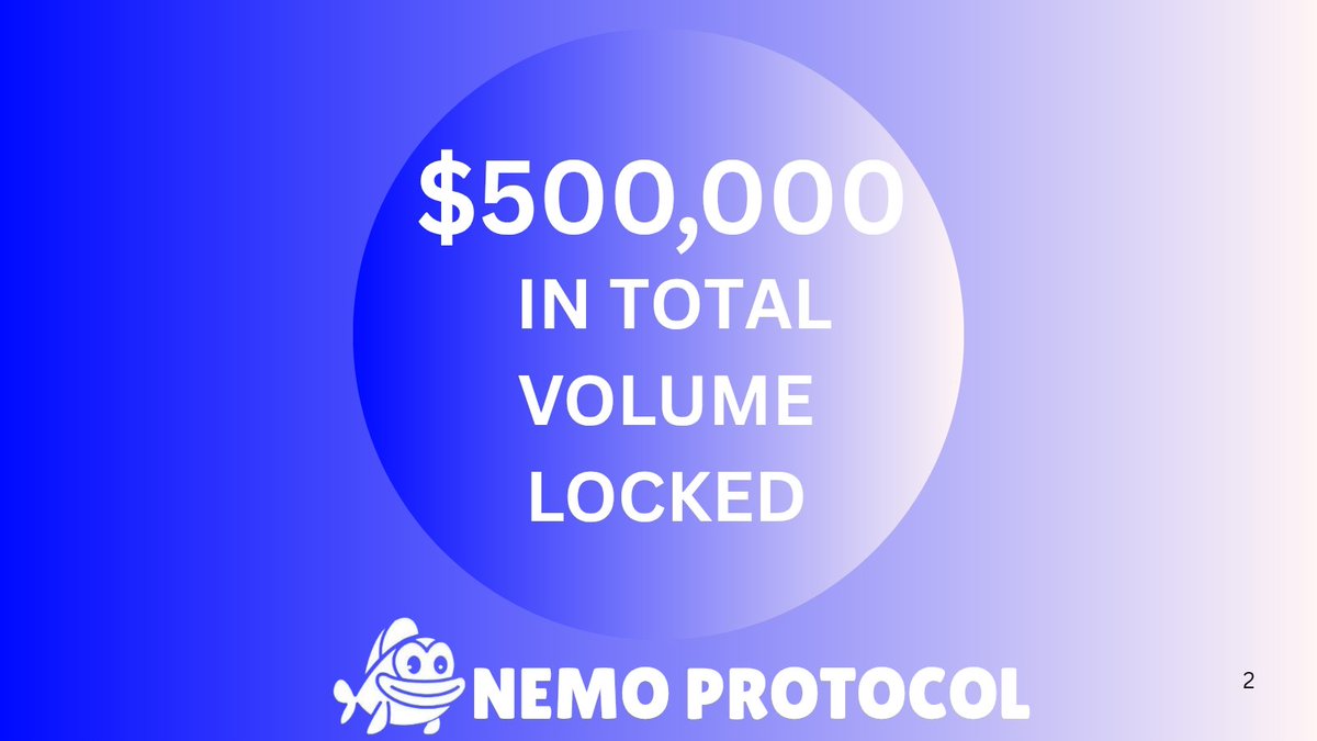 Sammy.sui (@sammy_cryptguy) on Twitter photo GNemo Guys.🩵
It's a new week and a new milestone smashed by <a href="/nemoprotocol/">Nemo Protocol</a>! They just crossed $500,000 in TVL.
This shows how users are engaging with the Yielding Protocol,you don't need to worry about Fluctuation or depreciation of your Assets because <a href="/nemoprotocol/">Nemo Protocol</a> got you GNemo Guys.🩵
It's a new week and a new milestone smashed by <a href="/nemoprotocol/">Nemo Protocol</a>! They just crossed $500,000 in TVL.
This shows how users are engaging with the Yielding Protocol,you don't need to worry about Fluctuation or depreciation of your Assets because <a href="/nemoprotocol/">Nemo Protocol</a> got you