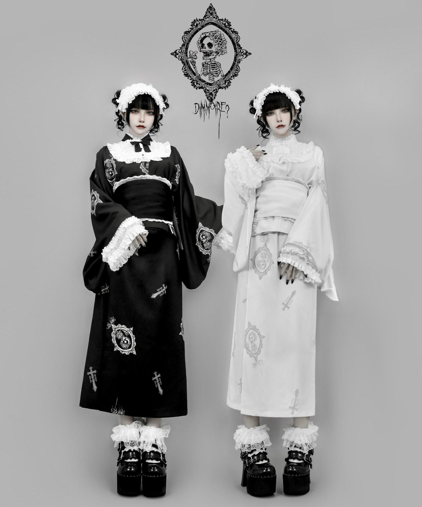 dimmoire 夢骸の童話　浴衣セット　ホワイト 夢骸の童話 浴衣セット【White】 | DimMoire