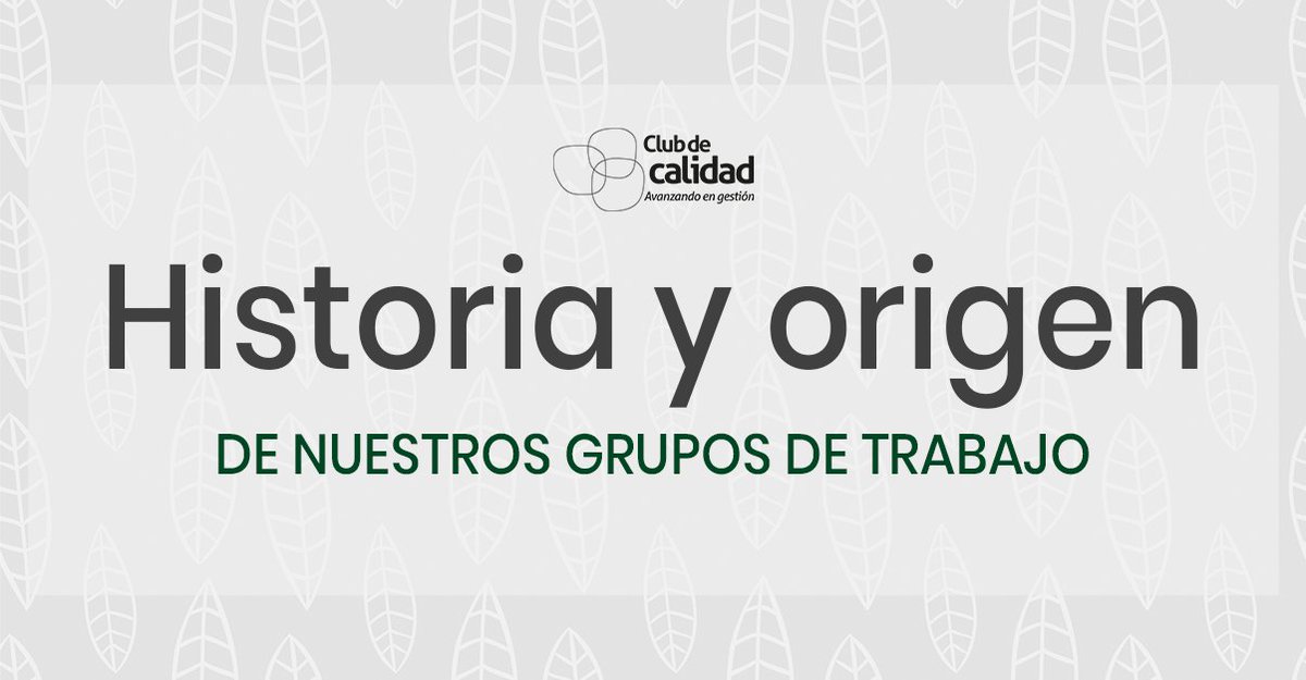 El Club de Calidad lleva apostando por los #GruposdeTrabajo desde el 2018, convirtiéndose en una gran red de conocimiento para nuestros socios.

📍 ¿Quieres conocer el origen?
Aquí te lo contamos: f.mtr.cool/qcebrgijzu