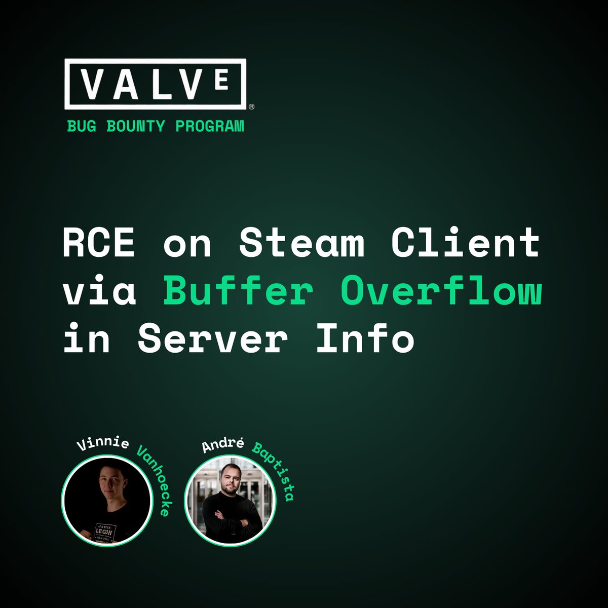 Bug bounties ain't just web. Throwback to when <a href="/kernelpaniek/">Vinnie</a> and I got RCE on Steam Client via a buffer overflow in Server Browser 🚨

Root Cause:
🎯 Wide-char conversion without boundary checks inside serverbrowser.dll leading to stack corruption

Exploit:
🪲 Crafted oversized