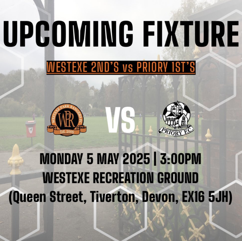 UPCOMING FIXTURES!

𝐔𝐏 𝐍𝐄𝐗𝐓!🔵🟠
Just the ressies in bank holiday action, with names out the hat, it should be good viewing…

The 2nd’s;
🆚Priory 1st’s (H)
🏟️The Rec
📅05/05/25
🕒3:00 KO
🏆Division 7