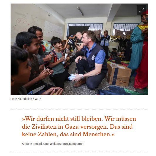 UN World Food Programme (deutsch) (@wfp_de) on Twitter photo "Wenn man uns lässt, dann liefern wir. Es gibt keine logistischen oder technischen Probleme, diese Krise ist menschengemacht."
<a href="/WFP/">World Food Programme</a>'s Antoine Renard über die Blockade von Hilfslieferungen nach #Gaza🗞️➡️@DerSPIEGEL <a href="/dunjaramadan/">Dunja Ramadan</a> <a href="/ThoreSchroeder/">Thore Schroeder</a> <a href="/julianevm/">JulianevMittelstaedt</a> spiegel.de/ausland/israel… "Wenn man uns lässt, dann liefern wir. Es gibt keine logistischen oder technischen Probleme, diese Krise ist menschengemacht."
<a href="/WFP/">World Food Programme</a>'s Antoine Renard über die Blockade von Hilfslieferungen nach #Gaza🗞️➡️@DerSPIEGEL <a href="/dunjaramadan/">Dunja Ramadan</a> <a href="/ThoreSchroeder/">Thore Schroeder</a> <a href="/julianevm/">JulianevMittelstaedt</a> spiegel.de/ausland/israel…