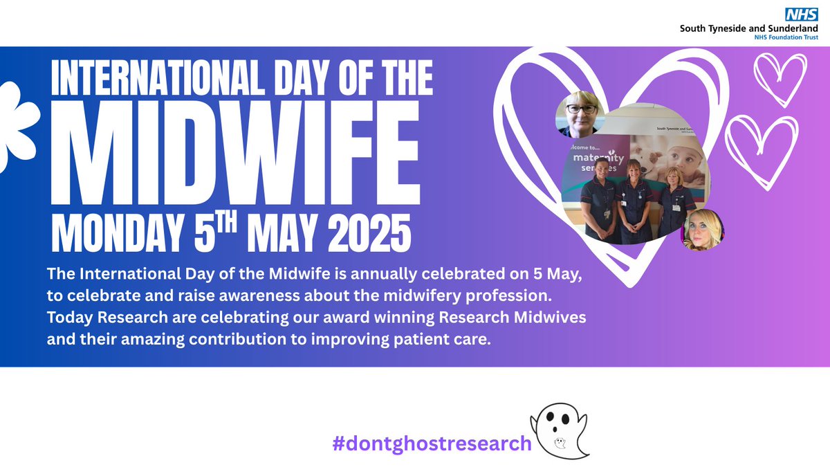 South Tyneside & Sunderland Research & Innovation (@ri_stsft) on Twitter photo It's international day of the Midwife, a big thank to our amazing Research Midwives. We will be sharing some of their work across the day.
<a href="/STSFTrust/">South Tyneside and Sunderland NHS Foundation Trust</a> <a href="/NIHRrdn/">NIHR Research Delivery Network</a> #internationaldayofthemidwife It's international day of the Midwife, a big thank to our amazing Research Midwives. We will be sharing some of their work across the day.
<a href="/STSFTrust/">South Tyneside and Sunderland NHS Foundation Trust</a> <a href="/NIHRrdn/">NIHR Research Delivery Network</a> #internationaldayofthemidwife