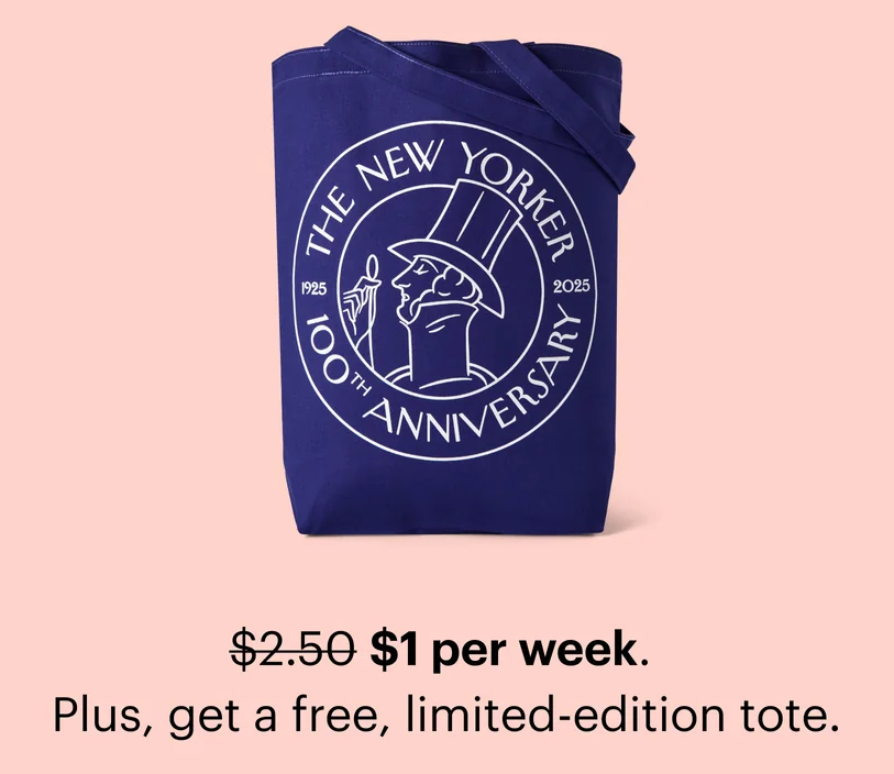 oddbeme's tweet image. Wha?  Another tote @NewYorker?  Contact me for new marketing ideas.