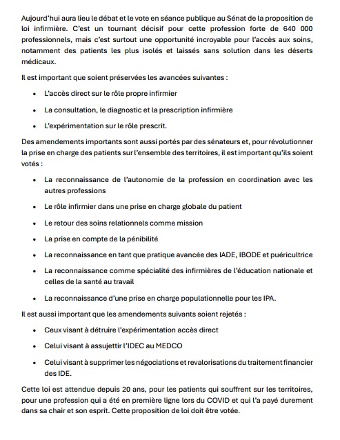 CaumesGregory's tweet photo. [Proposition de loi infirmière, l'heure du choix]
Pour l'accès aux soins des patients, pour la reconnaissance des 640 000 infirmières et infirmiers, et pour retrouver le chemin de l'excellence médicale, la proposition de loi infirmière doit être votée avec ambition.
#infirmière https://t.co/ktObz1js6O