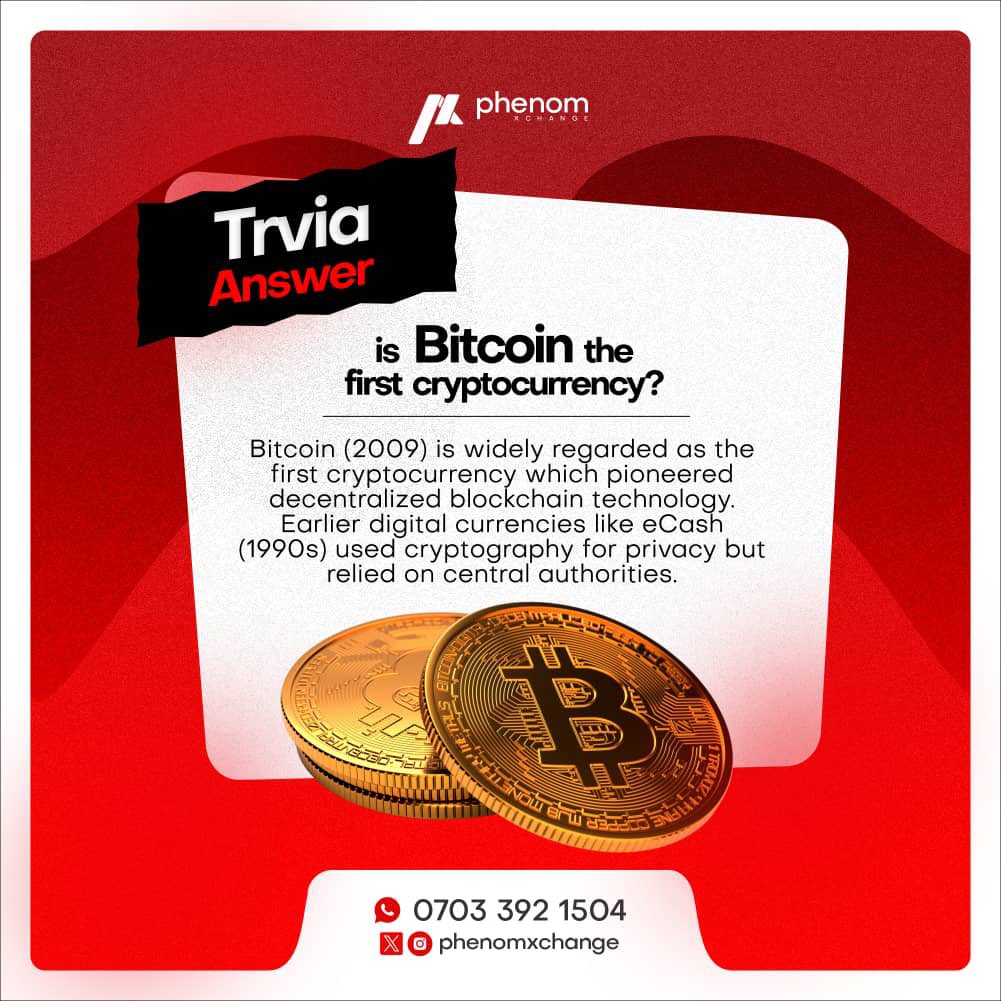 Phenom_Xchange's tweet photo. Happy New Week✨
Did you guess the right answer to our trivia? 🤔 
Big shoutout to all our participants! 🙌 Keep an eye out for more trivia games and more chances to win! 🤩 

Send a dm or click the link in our bio to trade with Phenomxchange.

#Phenomxchange #Trivia #Giveaway https://t.co/cAOM3Ah7iV