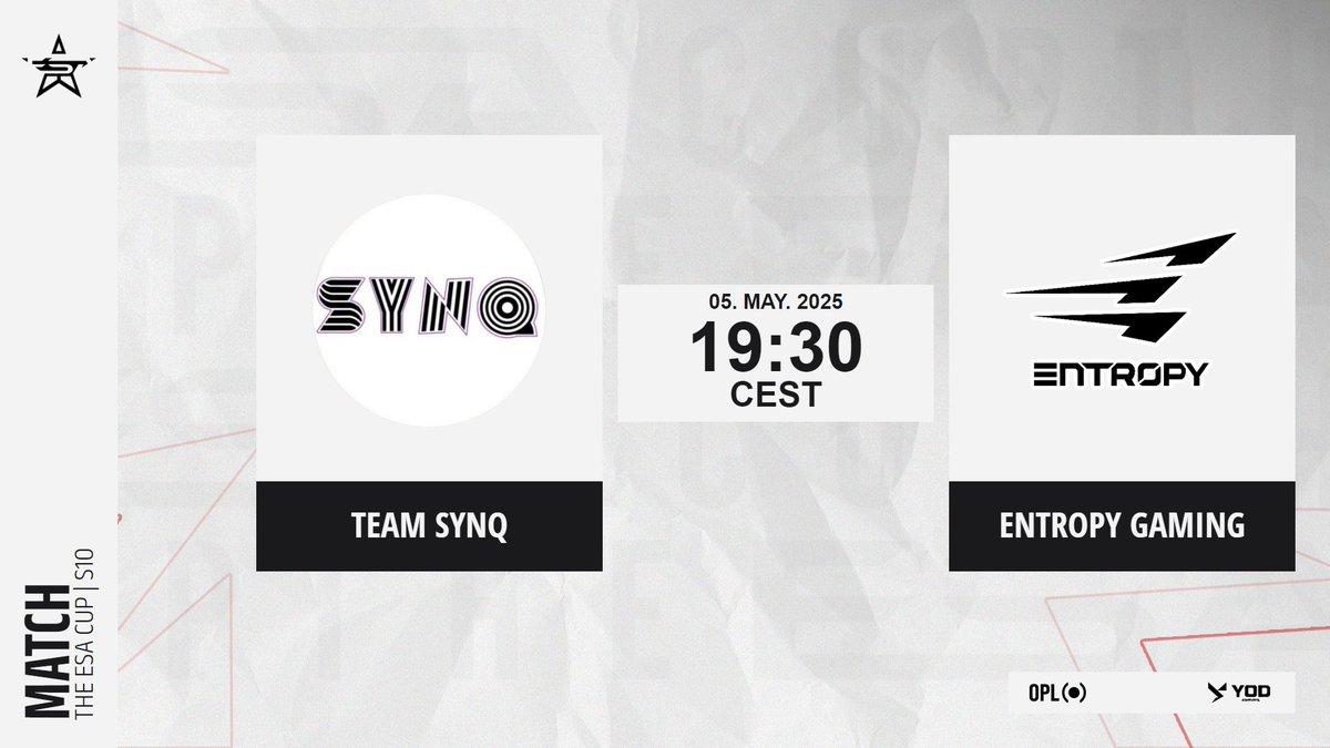 ESA_Cup's tweet photo. We're back! Hope you did not get too bored last week without any ESA Cup matches.
Today we're kicking off with the Playoffs! This is what we've been waiting for!
ποΈ Casters: @glitter_whiskey & @RacingEngr
π· Observer: @Boze_Max
π₯οΈ Producer: @NanosTilen
#ESACUP #ESAFAM https://t.co/ETIQEJaEhA