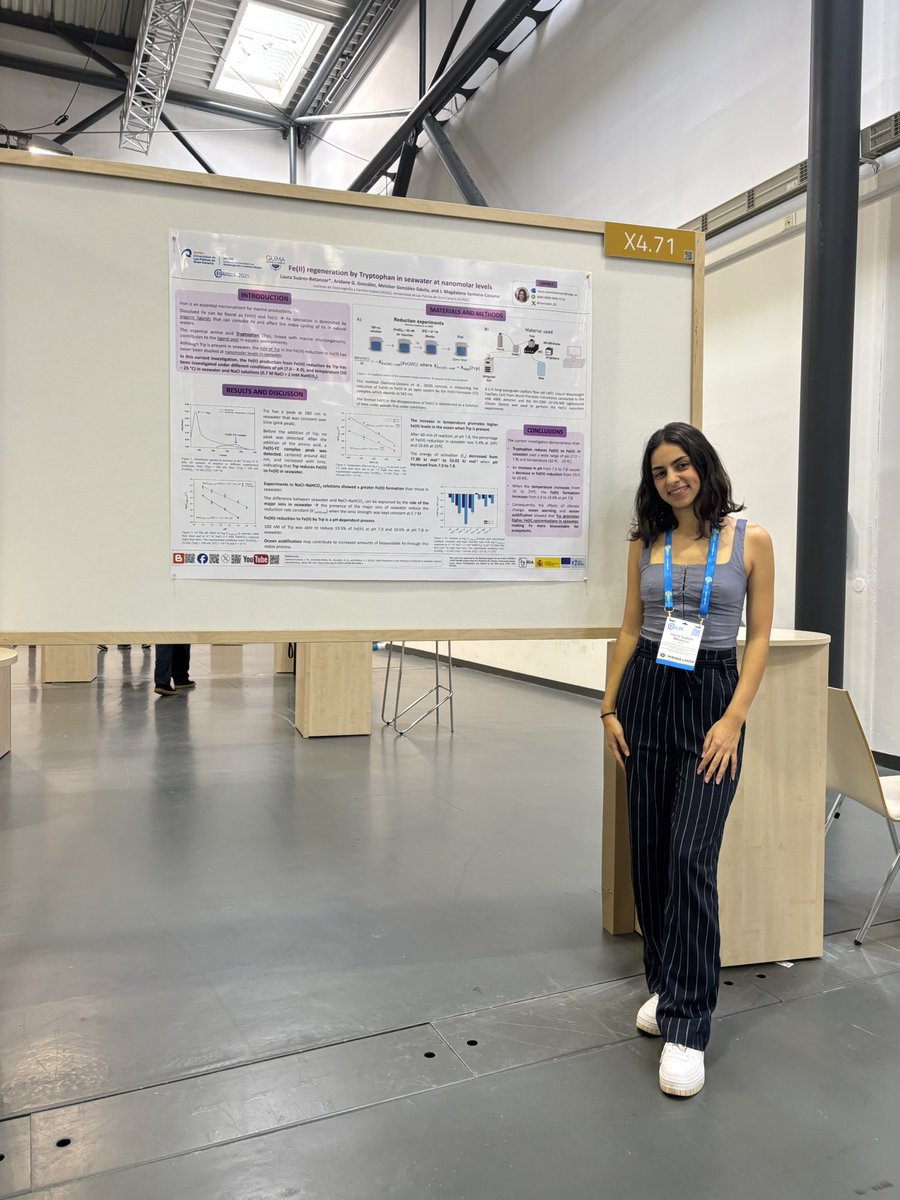 DOYCAG's tweet image. The @EuroGeosciences General Assembly (#EGU25) was celebrated last week in Vienna. Our PhD students, Laura Suárez Betancor (@laurasbet_00) and Adrian Bullón-Téllez from the @QUIMA_ULPGC, shared their results in this annual congress 🌊🧪
@IOCAG1 @ULPGC @ulpgcresearch