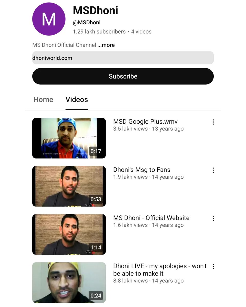 GemsOfCricket's tweet photo. Thala was making Shorts before YouTube even knew what Shorts were https://t.co/f0e3btPaQH