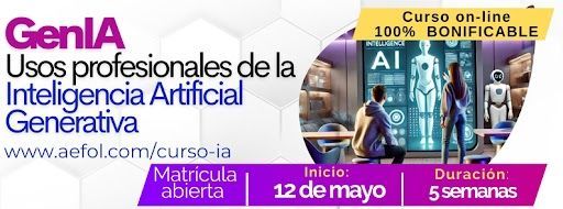 joeldoncel2007's tweet image. ¡Llega la 7ª edición del curso GenIA, totalmente renovado!

100% BONIFICABLE – ¡Esta formación puede salirte a coste 0!

Reserva tu plaza ahora aefol.com/curso-ia

Domina la IA para impulsar tu carrera y destacar en el mundo profesional.

#IA #GenIA #CursoOnline

@AEFOL