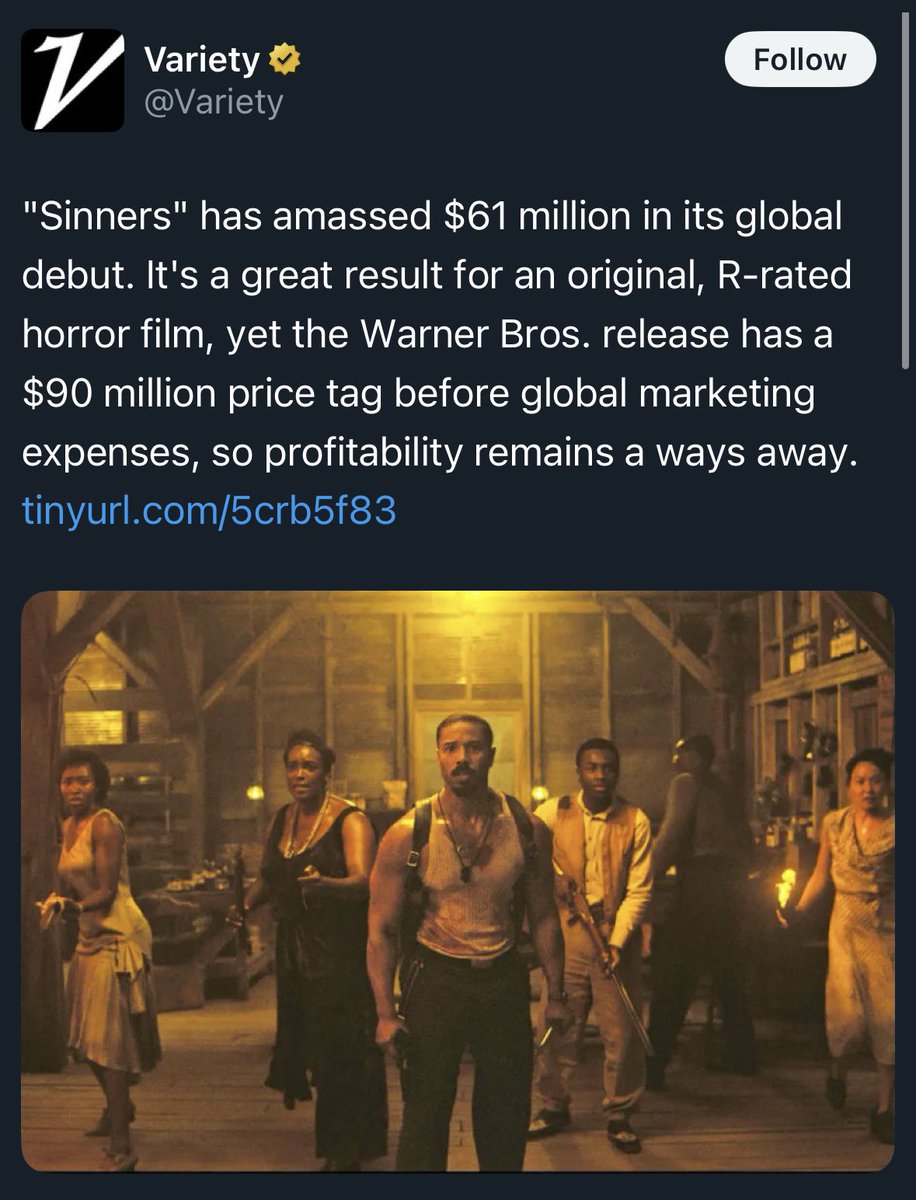 DBirdHoops's tweet image. That racist @Variety headline is looking dumber and dumber every single day