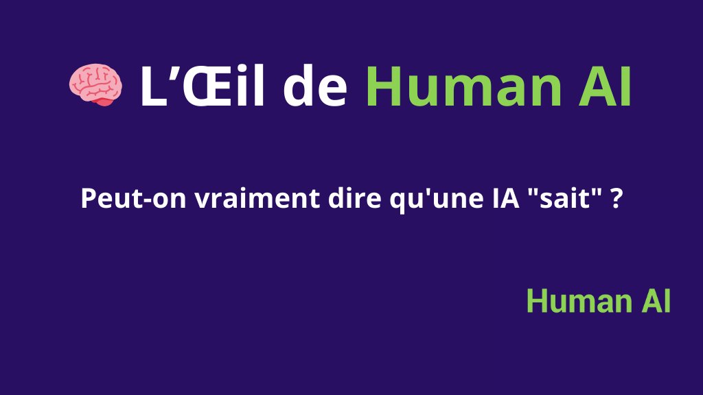 JrHumanAI's tweet image. 🤖 Une IA ne &quot;sait&quot; pas.

Elle prédit, mais ne comprend pas.

Chez #HumanAI, on défend une idée simple :
👉 L’IA doit servir l’humain, pas le remplacer.

📩 Nouvelle newsletter à lire ici :
 linkedin.com/pulse/l%C5%93i…

#IA #Éthique #StratégieIA #LeadershipHumain