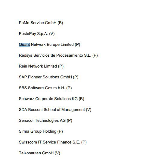 🚨🚨BREAKING NEWS

$QNT is part of the CBDC digital EURO 🇪🇺 innovation platform as a pioneer😱✅

Confirmed by the ECB🏦

The ONLY crypto being part of it🔥

No $XRP, no $LINK