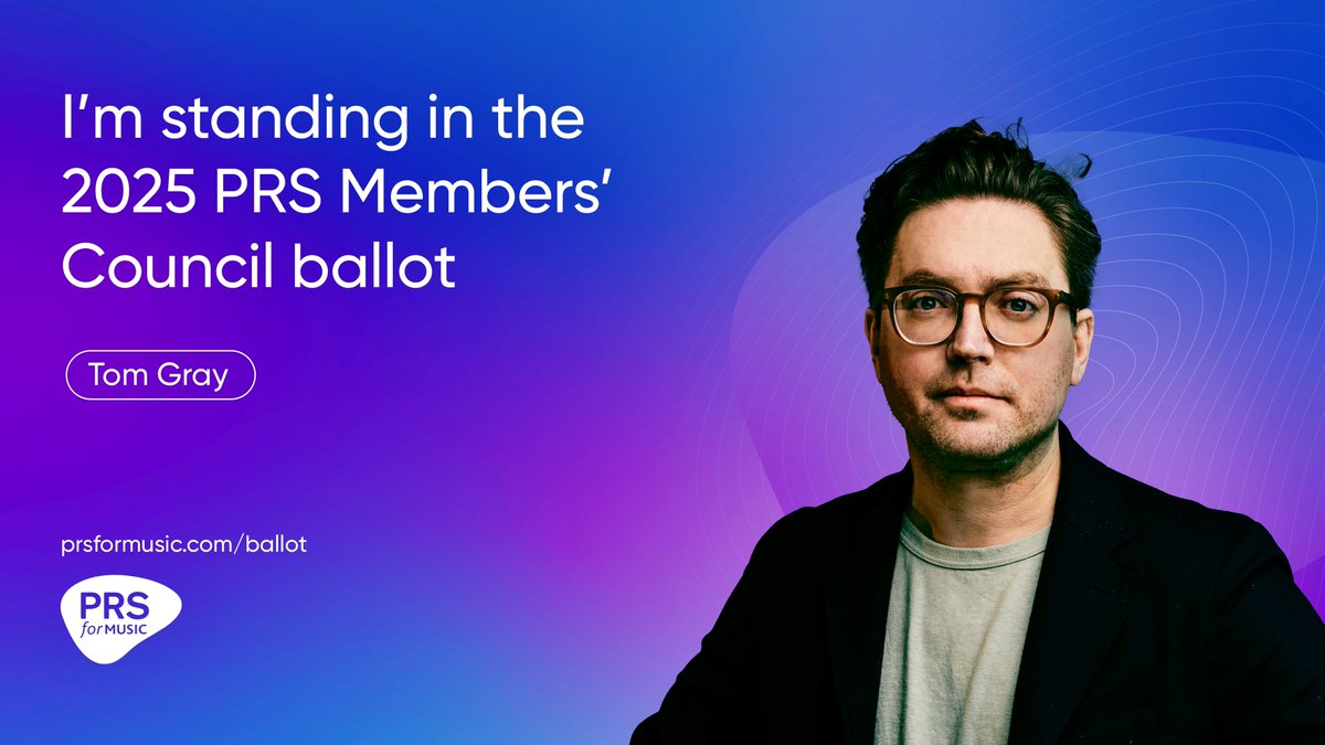 <a href="/PRSforMusic/">PRS for Music</a> members, this is your final chance to vote for who represents you on their Members’ Council.

Our Chair, <a href="/MrTomGray/">Tom Gray</a>, is standing for re-election. He’s the only Ivors Academy Board Director or Senator on the ballot.

🗳 Voting closes 5pm BST, Monday 6 May.

👉 Use
