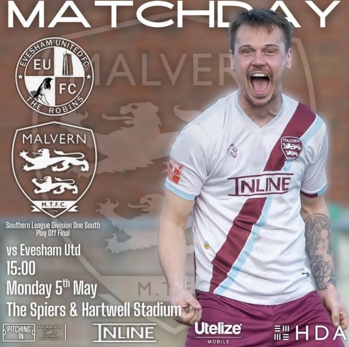 Malvern Cricket Club (@malverncricket) on Twitter photo Good luck to <a href="/_TomFairpace26_/">Thomas Fairclough</a> and all our friends at <a href="/MalvernTown1946/">Malvern Town FC</a> in todayβs Play Off Final.
Kick off 3pm Good luck to <a href="/_TomFairpace26_/">Thomas Fairclough</a> and all our friends at <a href="/MalvernTown1946/">Malvern Town FC</a> in todayβs Play Off Final.
Kick off 3pm