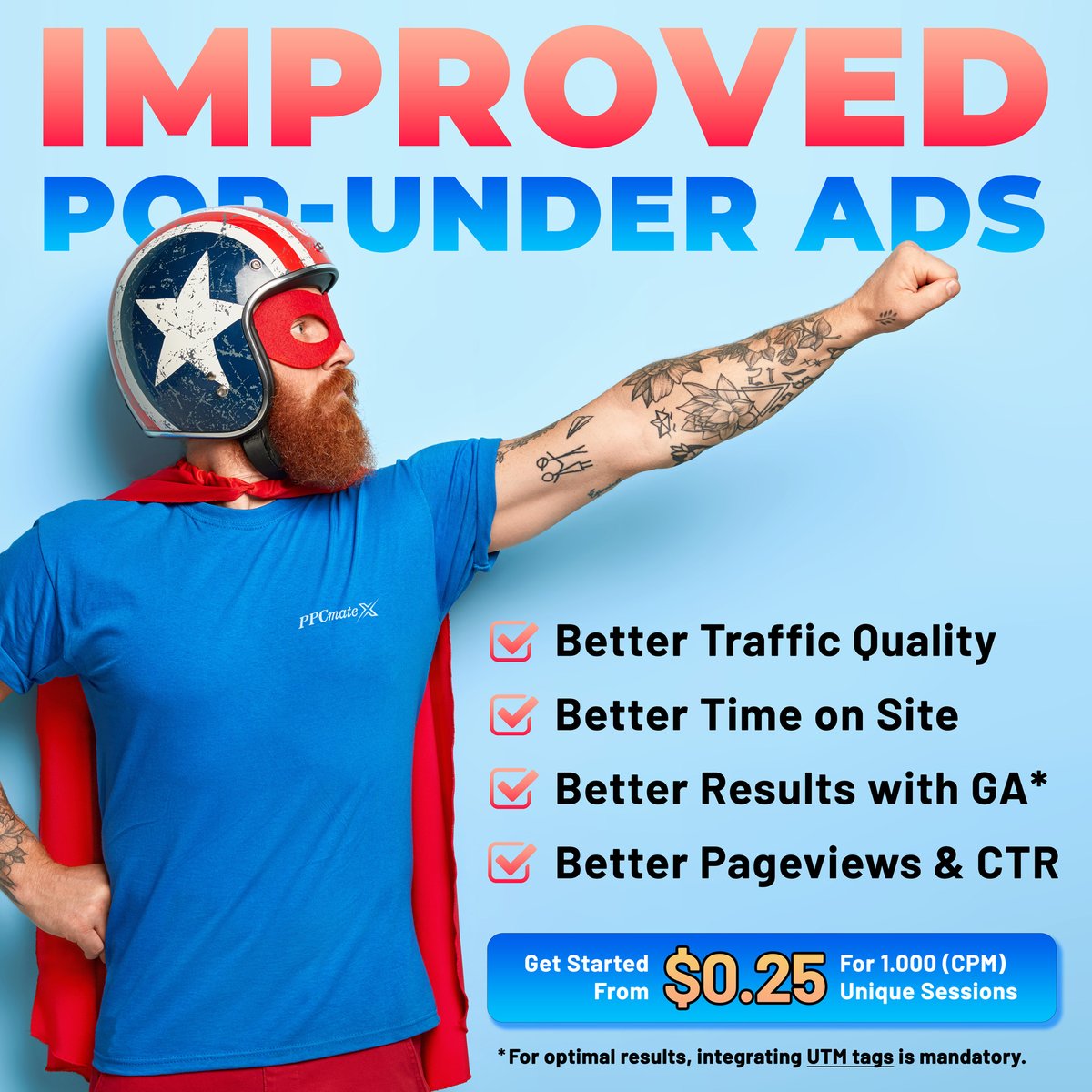 ppcmate's tweet image. 🔥 Unleash the Power of Improved Pop-Under Ads

✅ Better traffic
✅ Longer time on site
✅ Higher CTR

💰 From just $0.25 CPM

📌 Don’t forget your UTM tags for top results!

#PPCmate #webtraffic #websitetraffic #advertise #digitaladvertising #dsp #programmatic #digitalmarketing