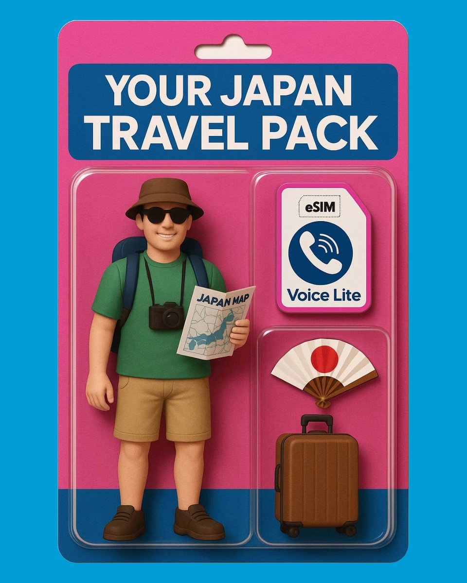 Your Japan trip, sorted! ✈️
Grab our Voice Lite eSIM—unlimited free incoming calls &amp; texts, ideal for staying connected and getting verification codes. Pack light and shop online in Japan with your new local number!

f.mtr.cool/xyqemruitt

#esim #sim #tokyo #japan #visitjapan