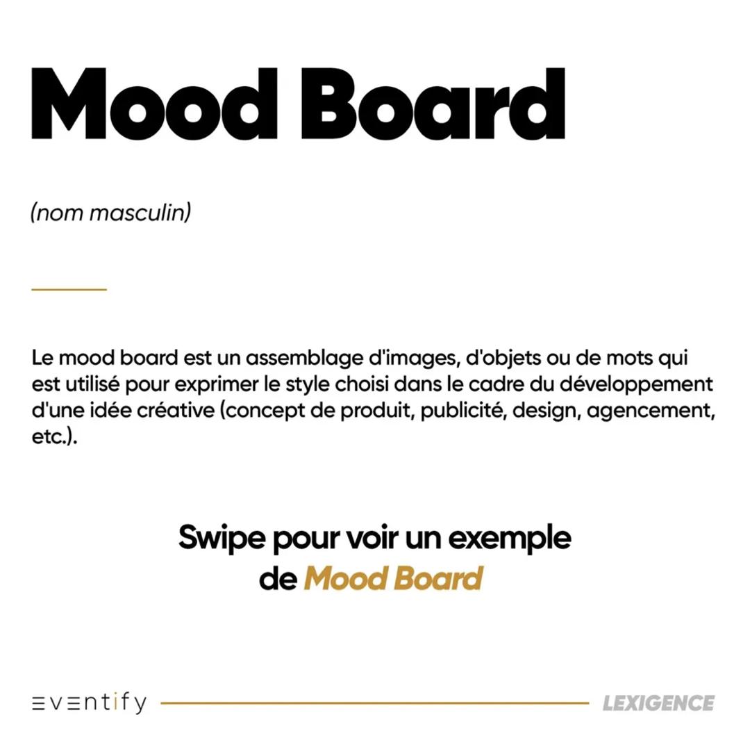 Un mélange d'images, de mots et de textures pour donner vie à une idée.✨
Cette étape constitue notre première phase en agence pour convertir l'inspiration en création.

➡️ Swipe pour voir un exemple de Mood board !

#MoodBoard #Creativité #EventifyAgency.