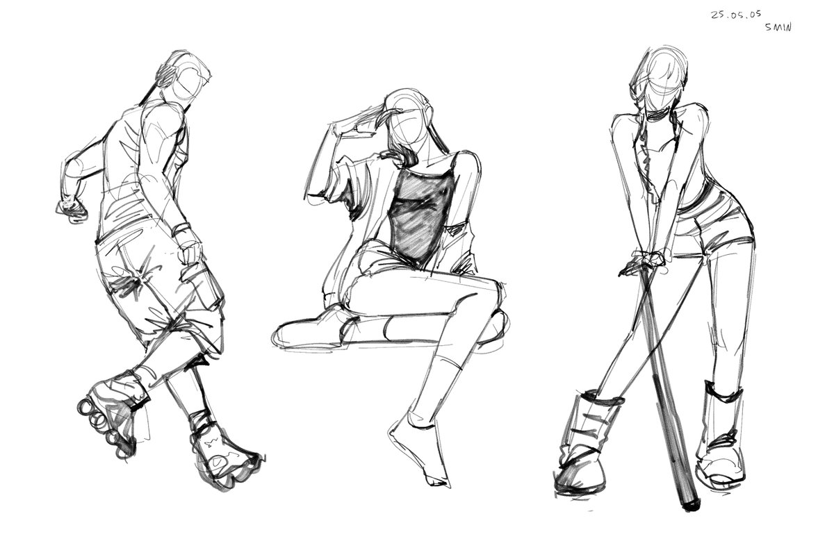 kock_study's tweet image. 오늘의 크로키 3분/5분