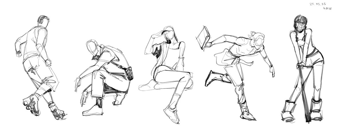 kock_study's tweet image. 오늘의 크로키 3분/5분