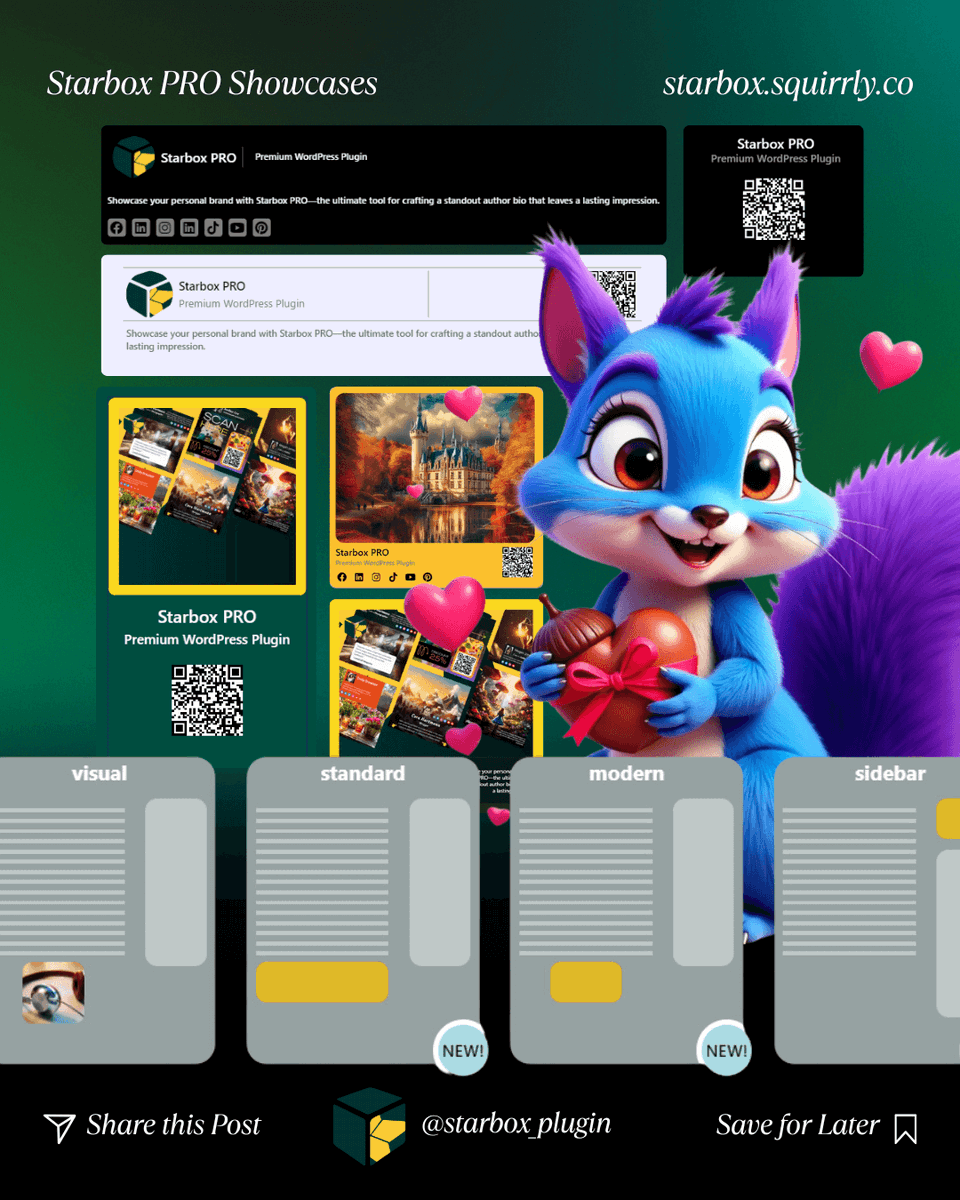 StarboxPlugin's tweet image. Don’t just write blog posts. Build your brand with every word

That’s why your author bio matters—and Starbox PRO makes it effortless.

🎯 More clicks
💬 More engagement
🤝 More trust

Want your blog to feel like your voice?

#BlogBranding #PersonalBrand #StarboxPRO #BuildTrust