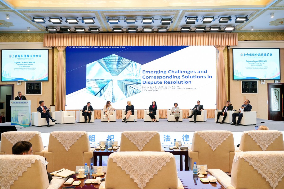📣 On April 25, 2025, Gulnur Nurkeyeva, Managing Partner, Head of China office of GRATA International Beijing office, participated in the Shanghai Cooperation Organization (#SCO) Arbitration Forum held in Urumqi, Xinjiang, #China. 

🔗 Read more → buff.ly/H4YYd5X