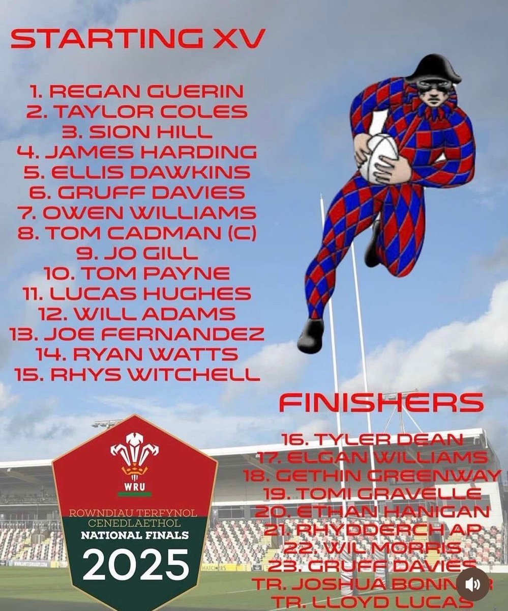 CRICC (@cricccaerdydd) on Twitter photo Pob lwc i garfan Ieuenctid y <a href="/CardiffQuinsRFC/">Cardiff Quins RFC</a> sy’n chwarae yn rownd derfynol y fowlen heddiw am 13:15 yn Rodney Parade. Dechreuodd llawer iawn o’r bechgyn eu rygbi yn CRICC cyn symud ymlaen i fwynhau rygbi ieuenctid gydar Cwins. Mwynhewch yr achlysur a phob lwc wrth bawb yn CRICC Pob lwc i garfan Ieuenctid y <a href="/CardiffQuinsRFC/">Cardiff Quins RFC</a> sy’n chwarae yn rownd derfynol y fowlen heddiw am 13:15 yn Rodney Parade. Dechreuodd llawer iawn o’r bechgyn eu rygbi yn CRICC cyn symud ymlaen i fwynhau rygbi ieuenctid gydar Cwins. Mwynhewch yr achlysur a phob lwc wrth bawb yn CRICC