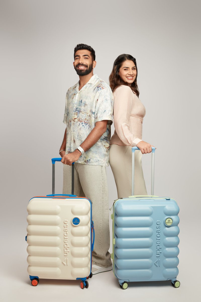 uppercase (@myuppercase) on Twitter photo Secret’s out: <a href="/SanjanaGanesan/">Sanjana Ganesan</a> was way ahead of <a href="/Jaspritbumrah93/">Jasprit Bumrah</a>. Sustainability, style, and 100% Made in India!!
Couple goals, packed. 😎
#uppercase #SustainableTravel #BasBatanaBhoolGaya #InvestedInuppercase Secret’s out: <a href="/SanjanaGanesan/">Sanjana Ganesan</a> was way ahead of <a href="/Jaspritbumrah93/">Jasprit Bumrah</a>. Sustainability, style, and 100% Made in India!!
Couple goals, packed. 😎
#uppercase #SustainableTravel #BasBatanaBhoolGaya #InvestedInuppercase