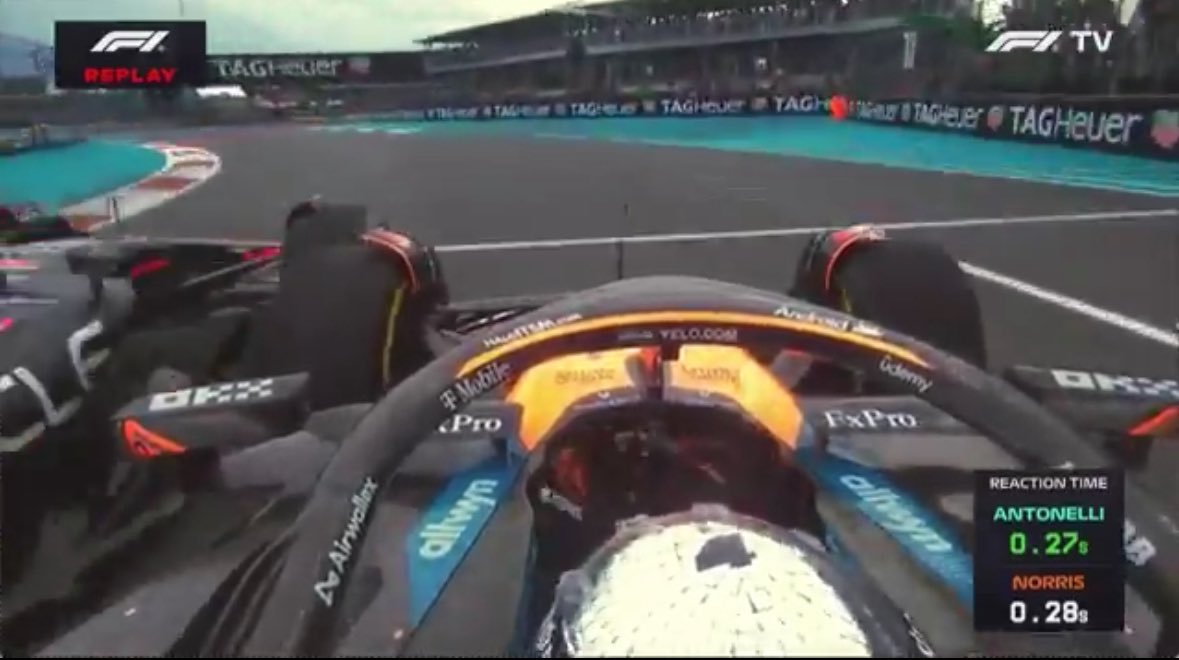 Lando was ahead at the apex

Max went straight with plenty of room on the inside until he hit Lando/Lando steered out

#F1 #MiamiGP