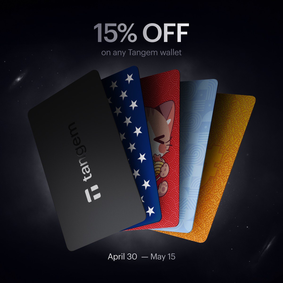 Profitez de notre promo exclusive : 15% de réduction Achetez le Portefeuille Tangem avec une remise !
tangem.com/pricing/?promo… !
Ne tardez pas, faites vos achats avant le 15 mai !  
#BonneSemaine #CodePromo #OffreExclusive

Take advantage of our exclusive offer: 15% off! Purchase