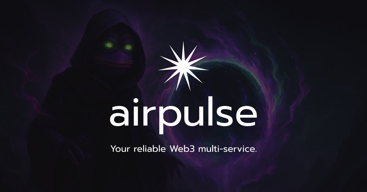 🚀 Airpulse.cc is live!
Your new go-to aggregator for all things crypto.
Find any project across DEX / Bridges / NFTs / CEX — in one place.
