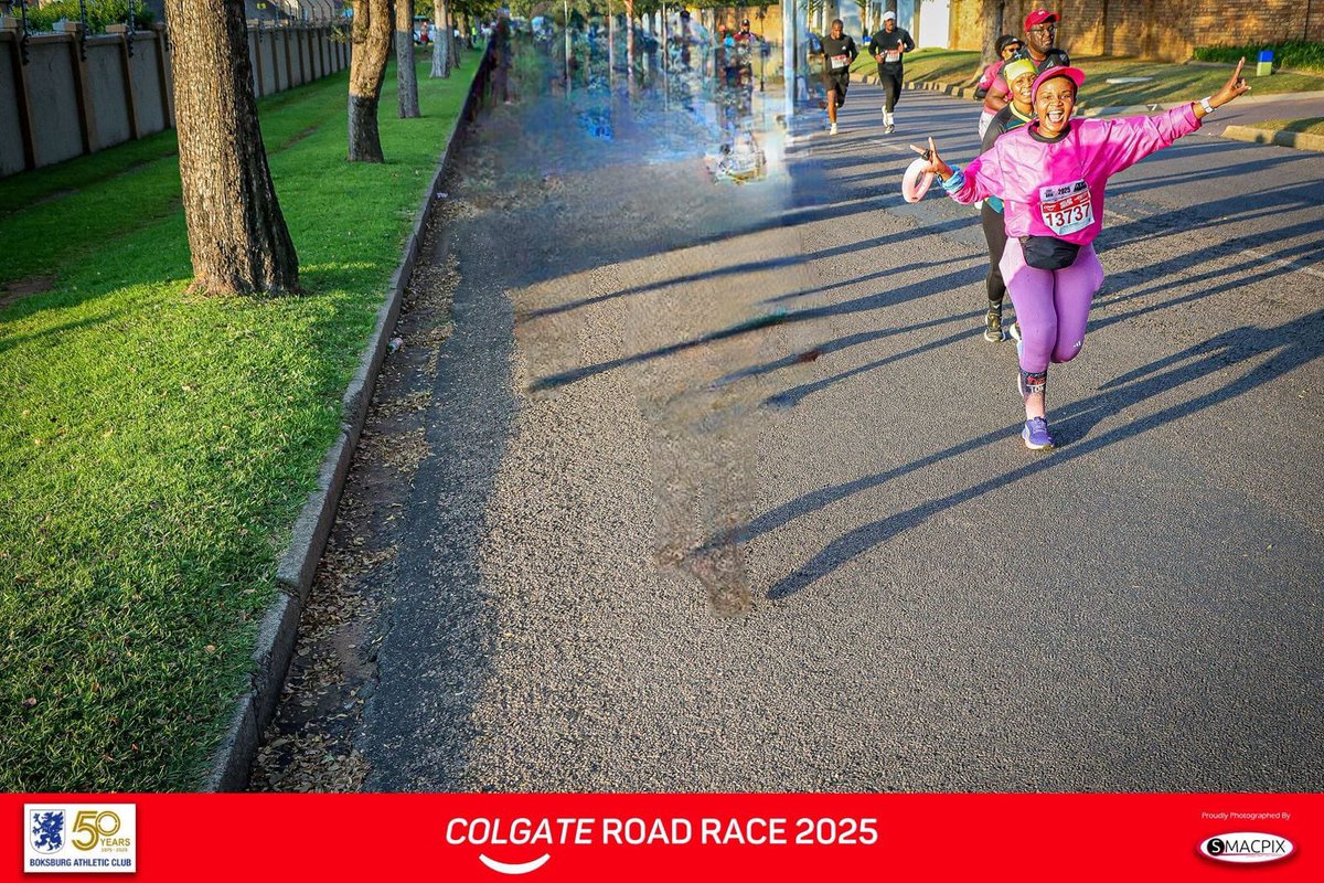 We painted the streets of Boksburg with sweat and grit izolo.
Hit the 30km mark for the first time. 
Cramps? Unexpected 
Goal time ? Missed it by 10-11 minutes.
But the dream ? Still burning 
Will I quit ? Hell no. 
#Siyofa Sigijima 
#fetchyourbody2025