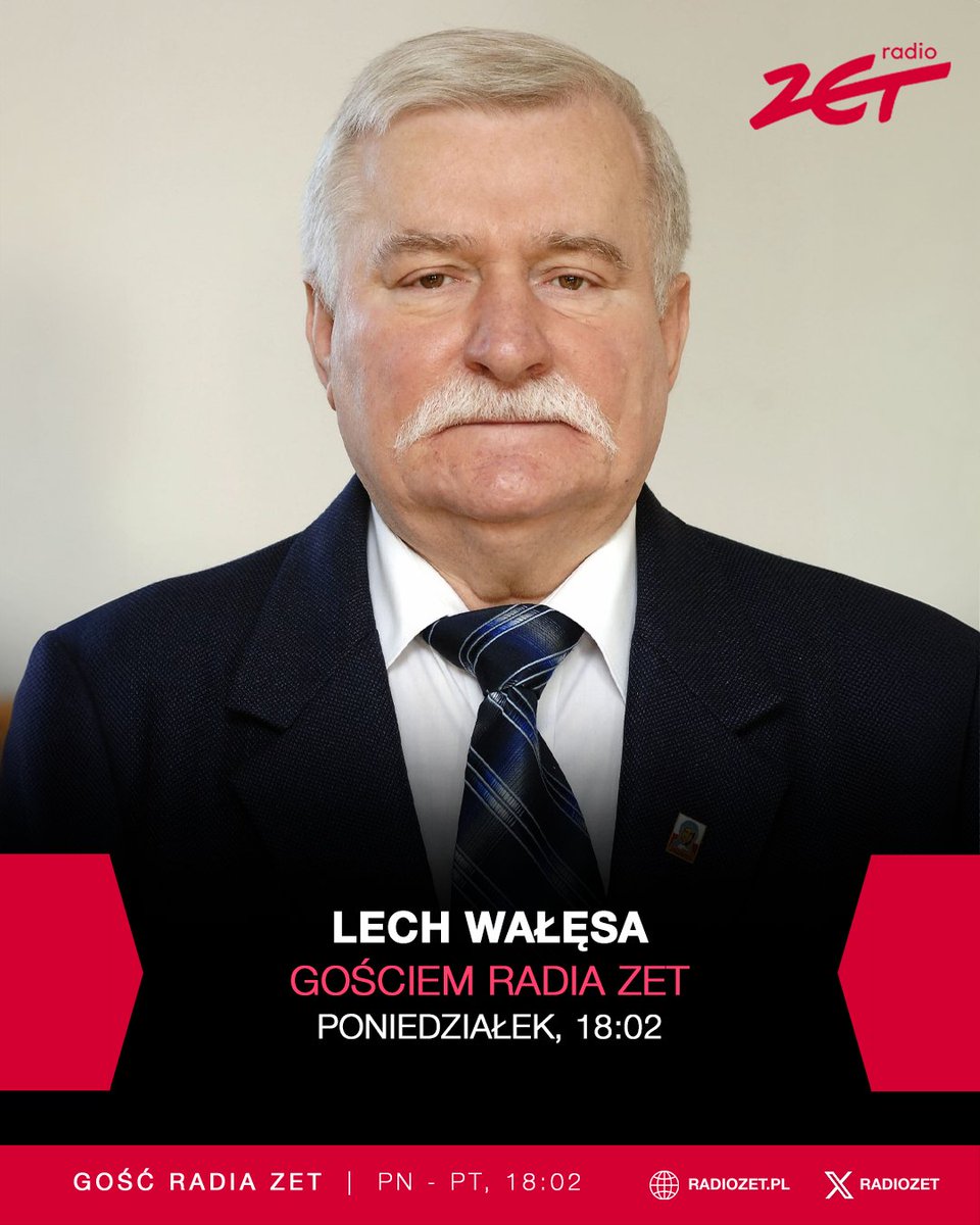 Już za chwilę gościem Beaty Lubeckiej będzie Lech Wałęsa - były prezydent RP, lider demokratycznej opozycji w czasach PRL.
➡️ player.radiozet.pl

#RadioZET <a href="/Gosc_RadiaZET/">Gość Radia ZET</a>