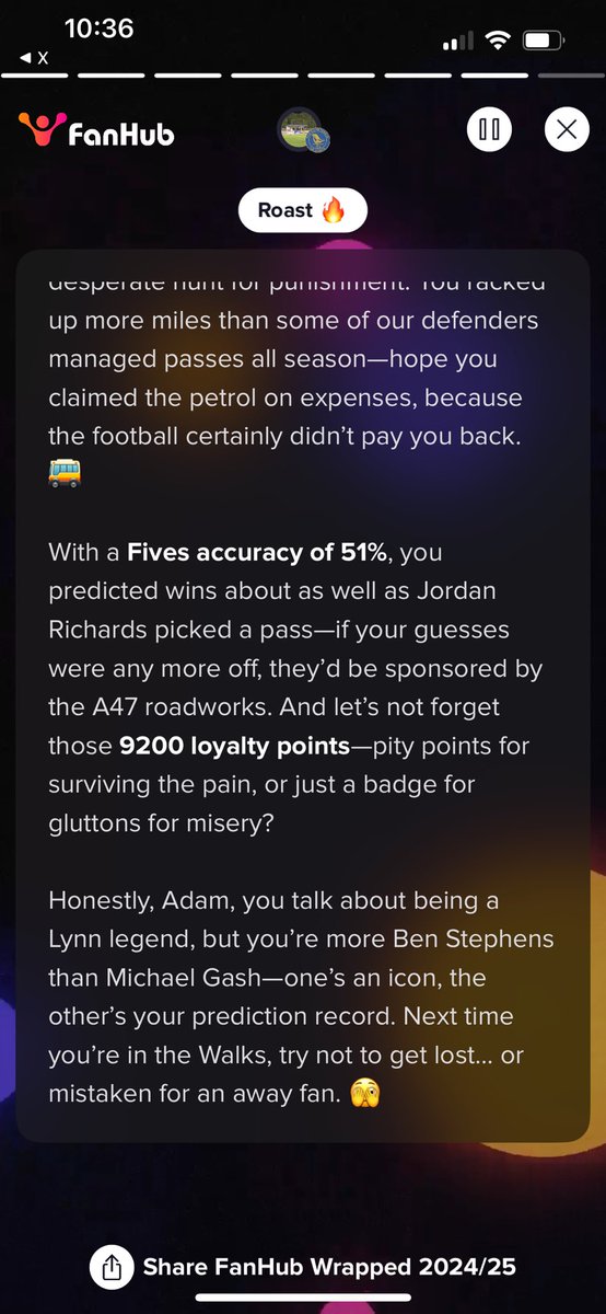 More Ben Stephens than Michael Gash…the worst thing someone has ever said to me